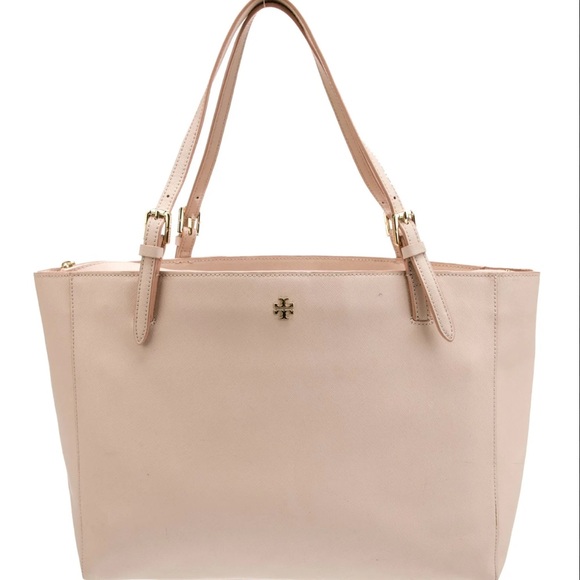 TORY BURCH POWDER PINK MEDIUM YORK BUCKEL TOTE - Picture 6 of 16